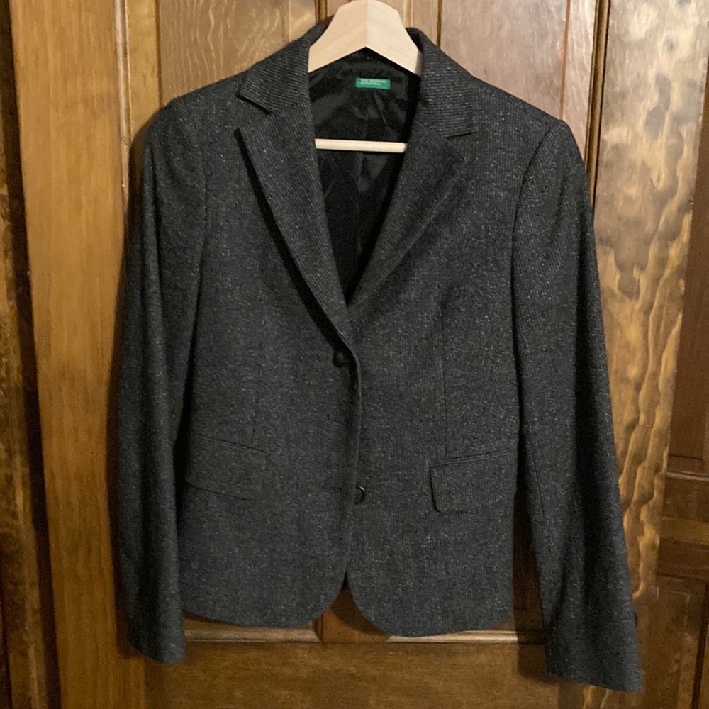Grey Benetton Tweed Jacket